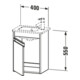 Duravit Waschtischunterschrank Ketho 40x28,5x55cm, wandhängend, T li, graphit matt