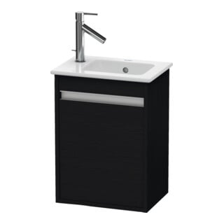 Duravit Waschtischunterschrank Ketho 40x28,5x55cm, wandhängend, T re, Eiche schwarz