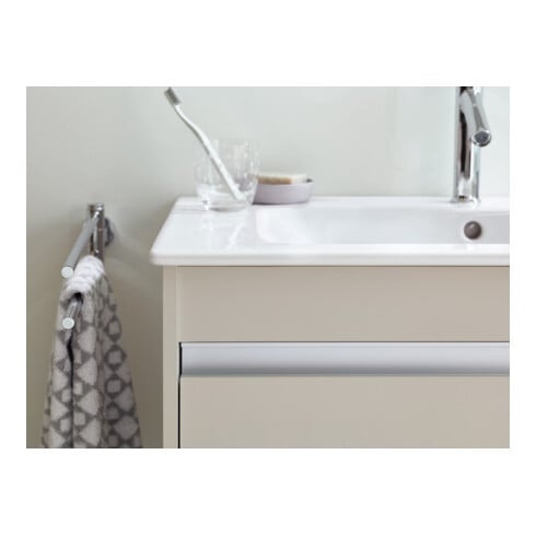 Duravit Waschtischunterschrank Ketho 40x28,5x55cm, wandhängend, Tür rechts, Taupe