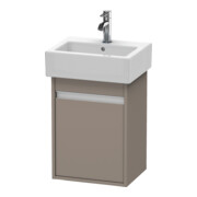 Duravit Waschtischunterschrank Ketho 40x32x55cm, wandhängend, T links, basalt matt-1