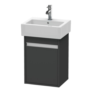 Duravit Waschtischunterschrank Ketho 40x32x55cm, wandhängend, T links, graphit matt