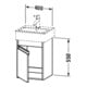 Duravit Waschtischunterschrank Ketho 40x32x55cm, wandhängend, T re, graphit matt