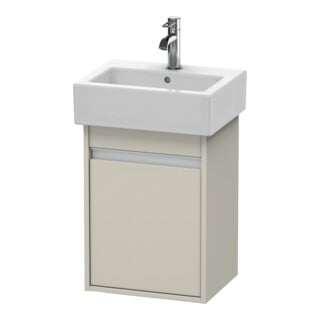 Duravit Waschtischunterschrank Ketho 40x32x55cm, wandhängend, Tür links, Taupe