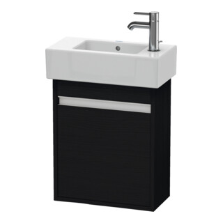 Duravit Waschtischunterschrank Ketho 45x22,5x55cm, wandhängend, T li, Eiche schwarz