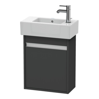 Duravit Waschtischunterschrank Ketho 45x22,5x55cm, wandhängend, T li, graphit matt