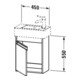 Duravit Waschtischunterschrank Ketho 45x22,5x55cm, wandhängend, T li, graphit matt