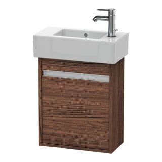 Duravit Waschtischunterschrank Ketho 45x22,5x55cm, wandhängend, T li, Nussb dunkel