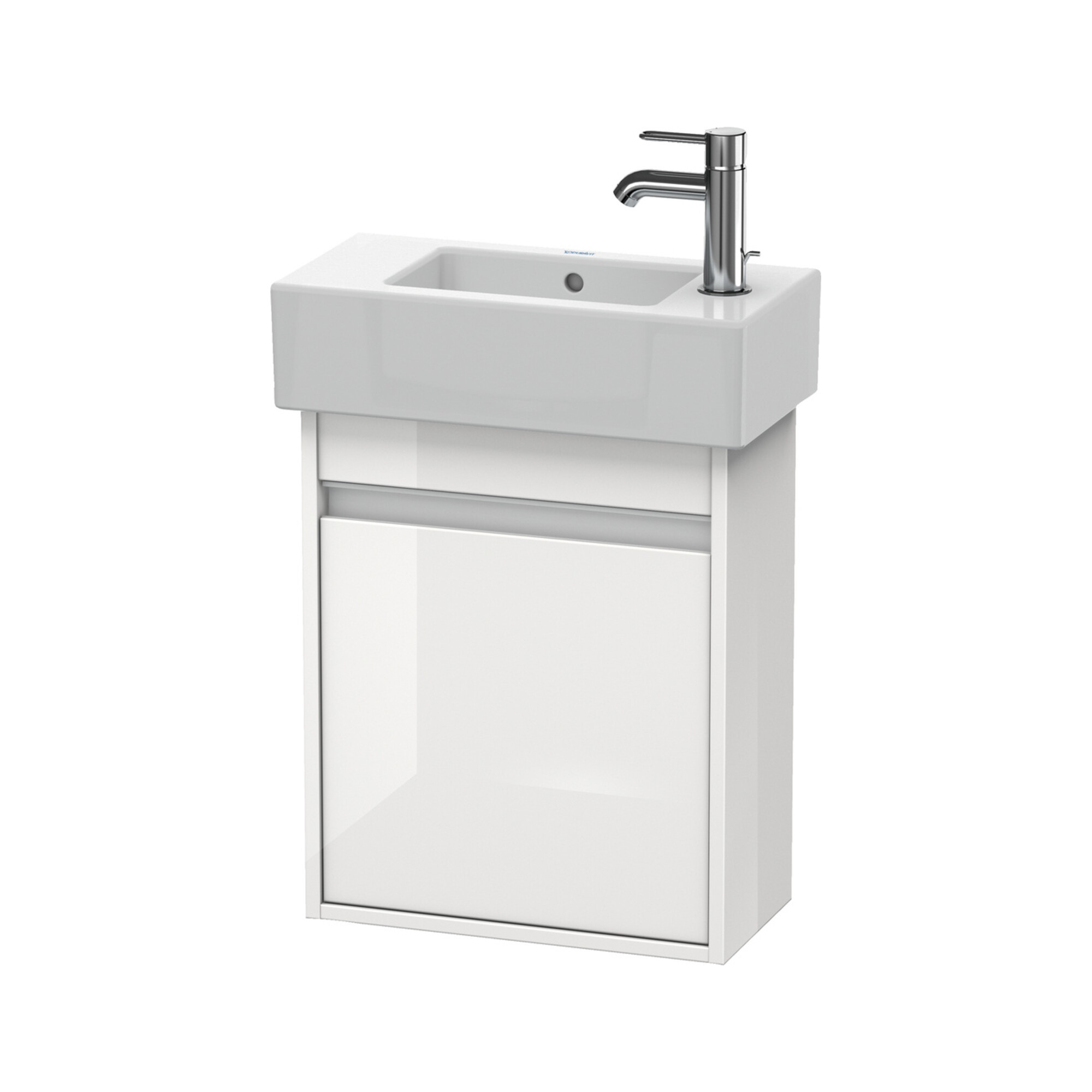 Duravit Waschtischunterschrank Ketho 45x22,5x55cm, wandhängend, T li, we hochglanz