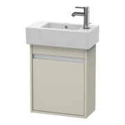 Duravit Waschtischunterschrank Ketho 45x22,5x55cm, wandhängend, Tür rechts, Taupe-4