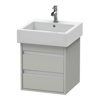 Duravit Waschtischunterschrank Ketho 45x44cm, betongr ma, 2 Schubk., wandhängend