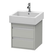 Duravit Waschtischunterschrank Ketho 45x44cm, betongr ma, 2 Schubk., wandhängend