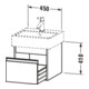 Duravit Waschtischunterschrank Ketho 45x44cm, graph ma, 1 Auszug, wandhängend