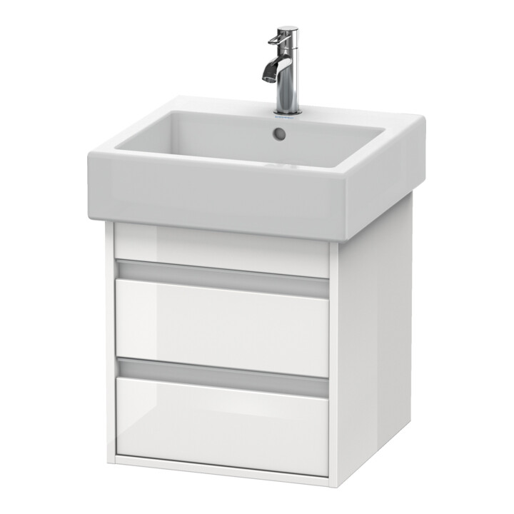 Duravit Waschtischunterschrank Ketho 45x44cm, graph ma, 2 Schubk., wandhängend