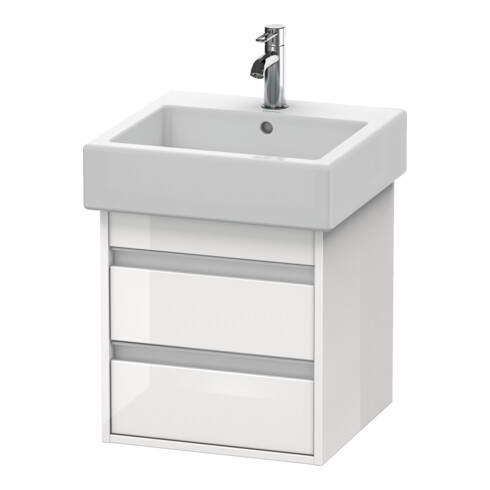 Duravit Waschtischunterschrank Ketho 45x44cm, graph ma, 2 Schubk., wandhängend