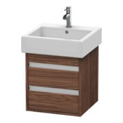 Duravit Waschtischunterschrank Ketho 45x44cm, Nussb dkl., 2 Schubk., wandhängend-1