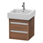 Duravit Waschtischunterschrank Ketho 45x44cm, Nussb Nat, 2 Schubk., wandhängend-1