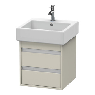 Duravit Waschtischunterschrank Ketho 45x44cm, Tau, 2 Schubkästen, wandhängend