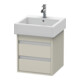 Duravit Waschtischunterschrank Ketho 45x44cm, Tau, 2 Schubkästen, wandhängend-1