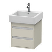 Duravit Waschtischunterschrank Ketho 45x44cm, Tau, 2 Schubkästen, wandhängend