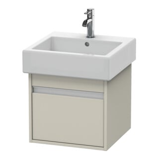 Duravit Waschtischunterschrank Ketho 45x44cm, Taupe, 1 Auszug, wandhängend