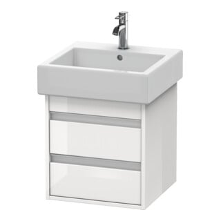 Duravit Waschtischunterschrank Ketho 45x44cm, we hgl, 2 Schubk., wandhängend