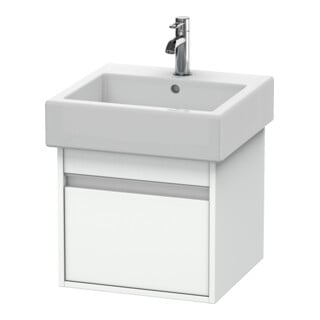 Duravit Waschtischunterschrank Ketho 45x44cm, we matt, 1 Auszug, wandhängend