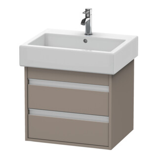 Duravit Waschtischunterschrank Ketho 55x44cm, bas. ma, 2 Schubk., wandhängend
