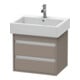 Duravit Waschtischunterschrank Ketho 55x44cm, bas. ma, 2 Schubk., wandhängend-1