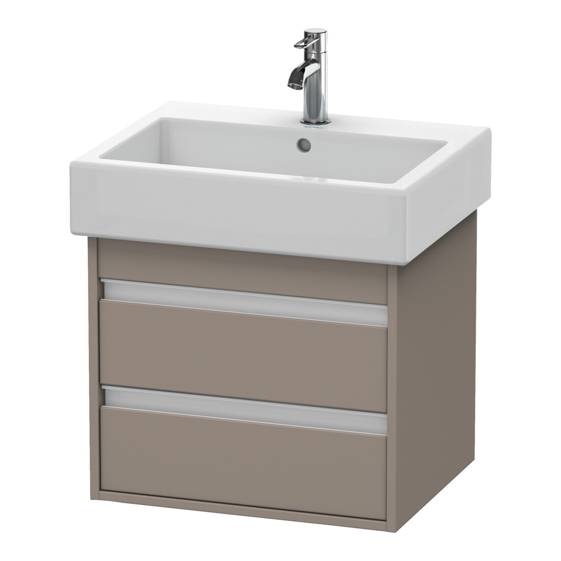 Duravit Waschtischunterschrank Ketho 55x44cm, bas. ma, 2 Schubk., wandhängend