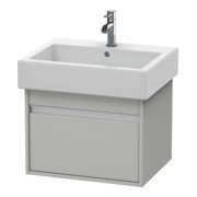 Duravit Waschtischunterschrank Ketho 55x44cm, betongr ma, 1 Ausz., wandhängend