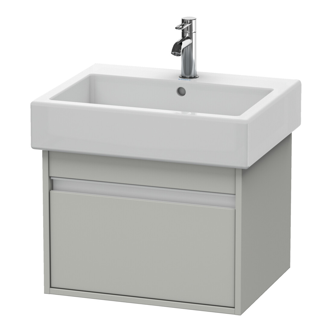 Duravit Waschtischunterschrank Ketho 55x44cm, betongr ma, 1 Ausz., wandhängend