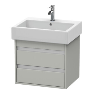 Duravit Waschtischunterschrank Ketho 55x44cm, betongr ma, 2 Schubk., wandhängend