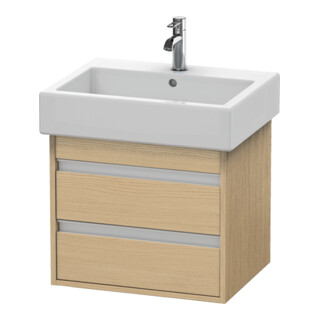 Duravit Waschtischunterschrank Ketho 55x44cm, Ei Nat, 2 Schubk., wandhängend