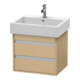 Duravit Waschtischunterschrank Ketho 55x44cm, Ei Nat, 2 Schubk., wandhängend-1