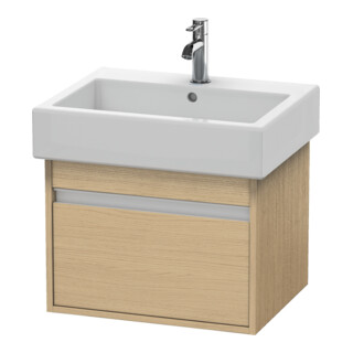 Duravit Waschtischunterschrank Ketho 55x44cm, Ei natur, 1 Auszug, wandhängend