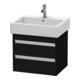 Duravit Waschtischunterschrank Ketho 55x44cm, Ei sw, 2 Schubk., wandhängend-1