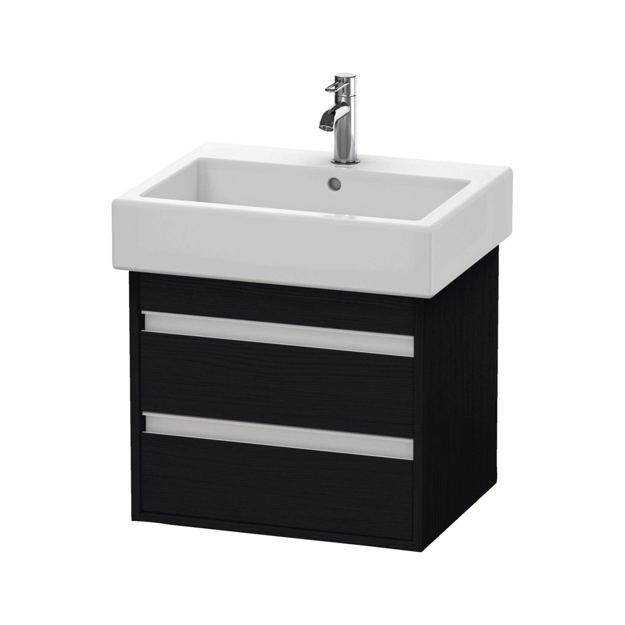 Duravit Waschtischunterschrank Ketho 55x44cm, Ei sw, 2 Schubk., wandhängend
