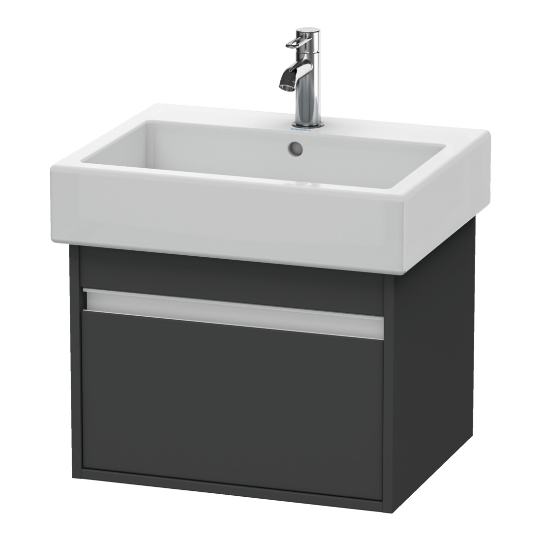 Duravit Waschtischunterschrank Ketho 55x44cm, graph ma, 1 Auszug, wandhängend