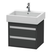 Duravit Waschtischunterschrank Ketho 55x44cm, graph ma, 2 Schubk., wandhängend-1