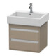Duravit Waschtischunterschrank Ketho 55x44cm, lei, 2 Schubkästen, wandhängend-1