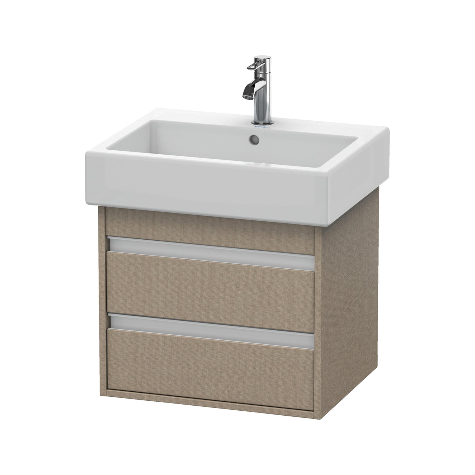 Duravit Waschtischunterschrank Ketho 55x44cm, lei, 2 Schubkästen, wandhängend