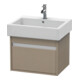 Duravit Waschtischunterschrank Ketho 55x44cm, leinen, 1 Auszug, wandhängend-1
