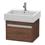 Duravit Waschtischunterschrank Ketho 55x44cm, Nussb dkl., 1 Ausz., wandhängend