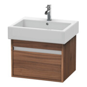 Duravit Waschtischunterschrank Ketho 55x44cm, Nussb Nat, 1 Ausz., wandhängend