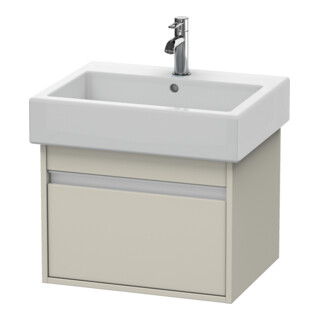 Duravit Waschtischunterschrank Ketho 55x44cm, Taupe, 1 Auszug, wandhängend