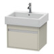 Duravit Waschtischunterschrank Ketho 55x44cm, Taupe, 1 Auszug, wandhängend-1