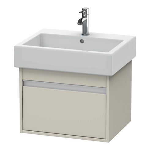 Duravit Waschtischunterschrank Ketho 55x44cm, Taupe, 1 Auszug, wandhängend
