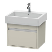 Duravit Waschtischunterschrank Ketho 55x44cm, Taupe, 1 Auszug, wandhängend