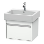 Duravit Waschtischunterschrank Ketho 55x44cm, we matt, 1 Auszug, wandhängend-1