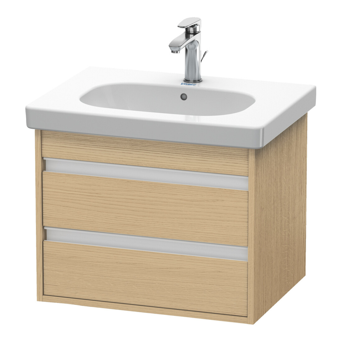 Duravit Waschtischunterschrank Ketho 60x45,5cm, Ei Nat, 2 Schubk., wandhängend